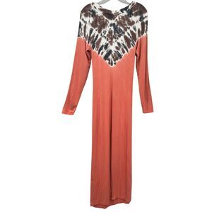 Young Fabulous & Broke Bennett Tie Dye Maxi Dress Jersey Knit Boho Size Medium‎